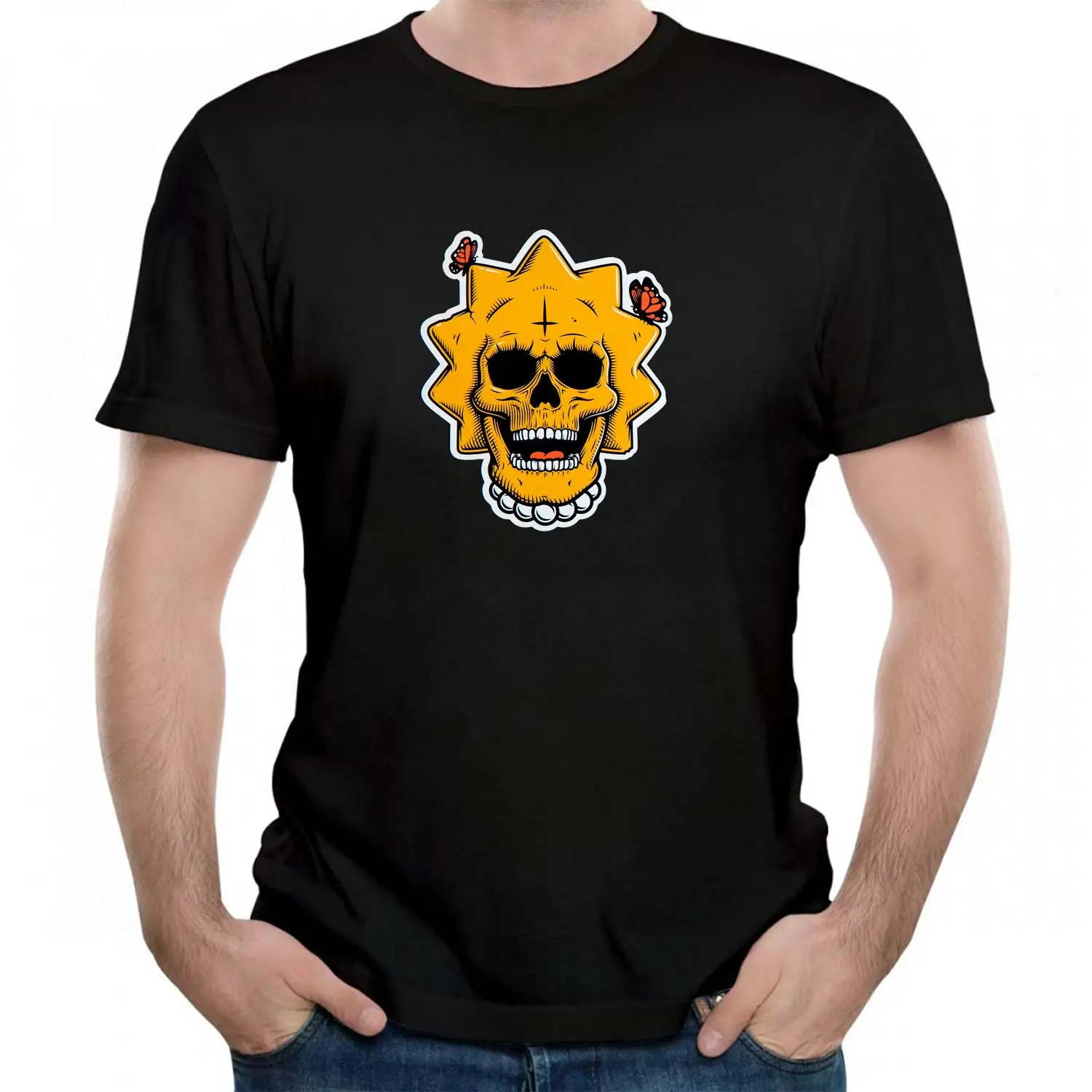 indokyeyqaz Men's Dead Lisa Graphic T-Shirt Trendy Plain Creativity Gift Printed T Shirt Unisex Tees |