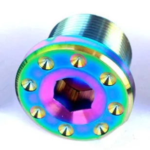 Multicolor 1-2 шт титановые болты M19 Шаг 1,0 мм для XTR велосипедная крышка шатуна винт сталь/золото/многоцветный Ti болты винтовые крепежи - Цвет: Multicolor