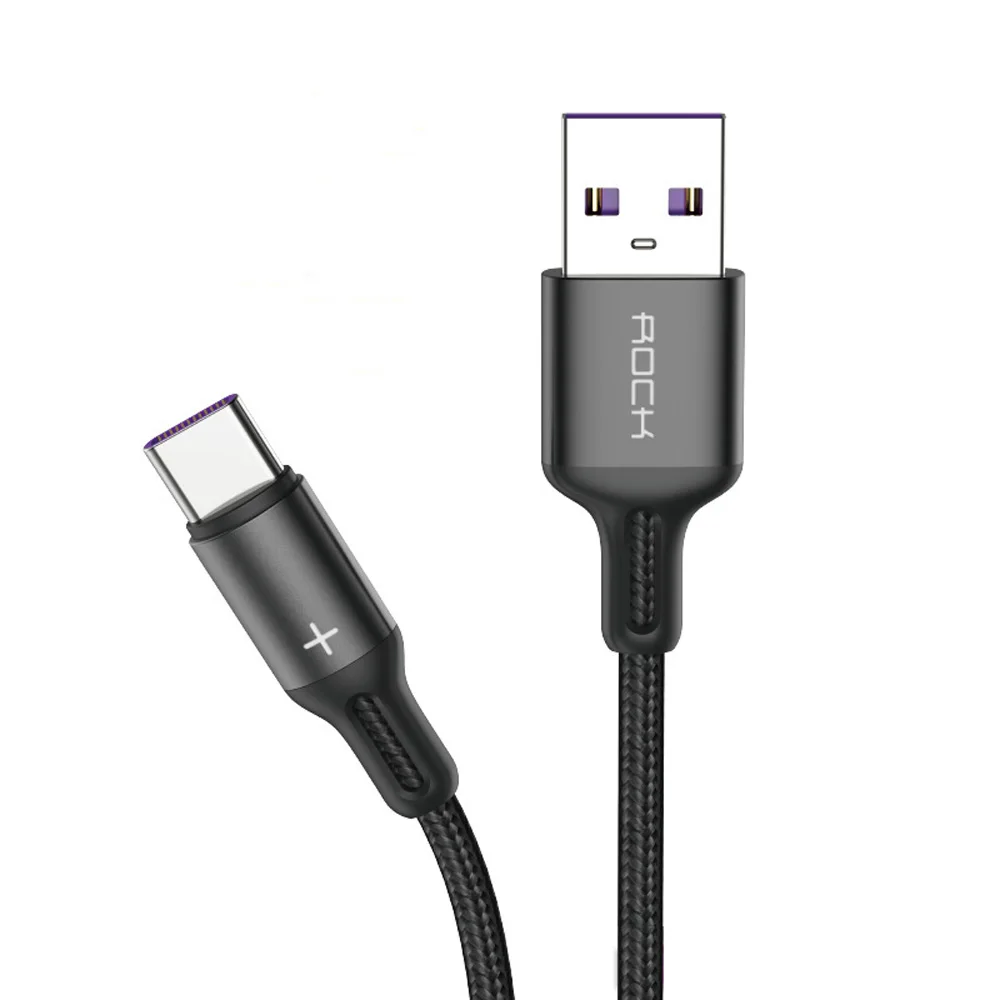 ROCK 2 в 1 5A type C кабель передачи данных для быстрой зарядки type-C USB зарядное устройство для huawei P30 mate 20Pro Xiaomi Mi9 S10+ Note10