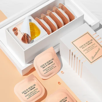 

6pcs/set Facial Mask Moisturizing Refreshing Oil Control Gloden Little Pudding Sleeping Mask Deep Cleaning Sleeping Mask TSLM1