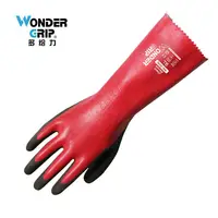 Wonder grip lengthening WG-328L Waterproof Chemicalproof Work Gloves Lengthened Aqua Fully Dipped Latex 2