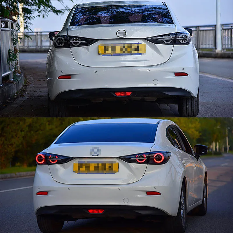 Светодиодная сигнальная лампа дымовая линза задняя фара лампа подходит для Mazda 3 Axela
