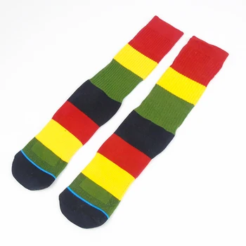 

Socks Men Sport Striped Sock Skateboarding Basketball Running Cycling Socks Compression Comfort Fit Cotton Colorful Outdoor Sock