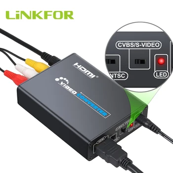 

LiNKFOR HDMI to Composite 3RCA AV S-Video R/L Audio Vdieo Converter Adapter 720P/1080P for PS3 Xbox/ HDTV/ DVD TV STB