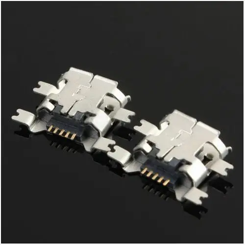 10 шт. Micro USB Type B гнездовой 5Pin разъем 4 ножки SMT SMD для пайки|Соединители| |