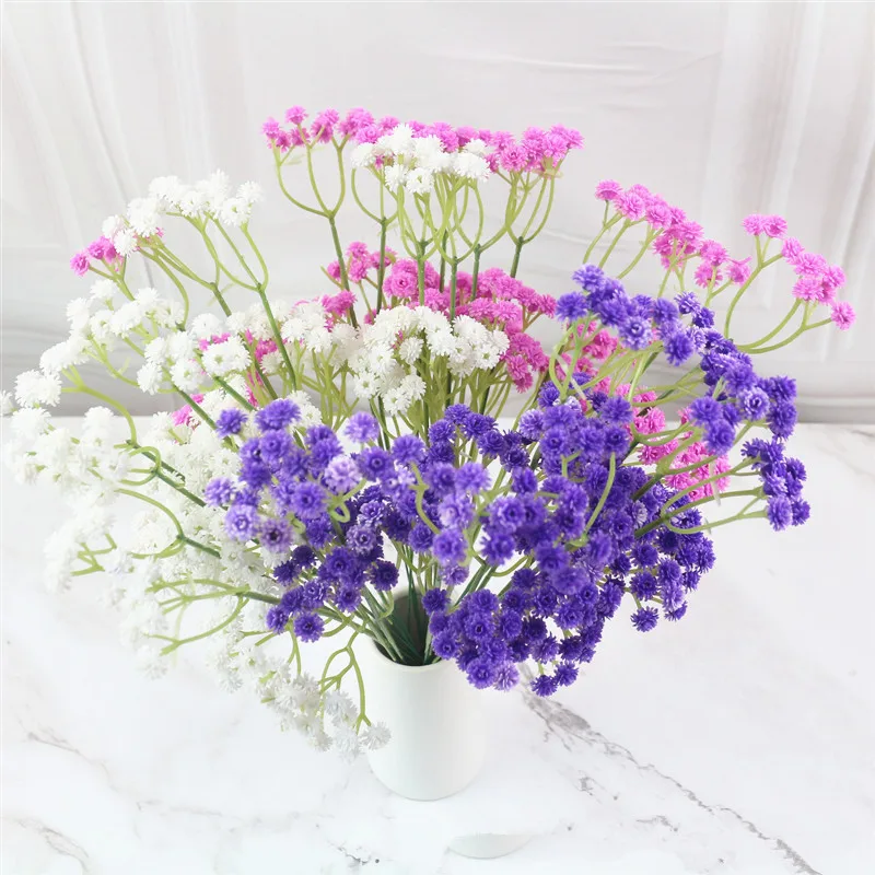 1 шт., белые дышащие цветы для младенцев, искусственные Гипсофилы, сделай сам, Цветочные букеты, свадебное украшение для дома