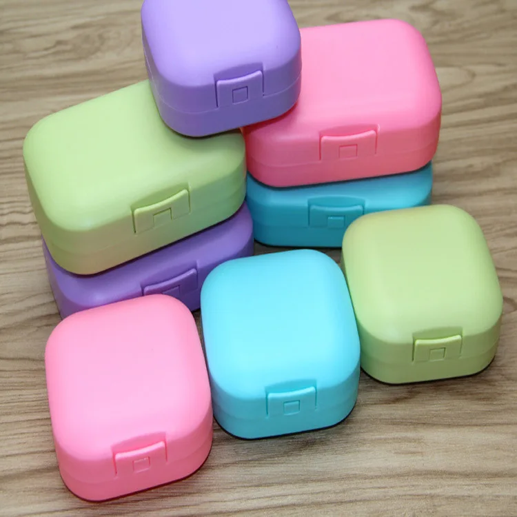 2 защелки крышки мыльницы путешествия переноски небольшой Ванная комната Кухня