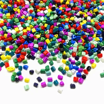 

300pcs/Lot 3mm triangle glass beads with holes DIY Bracelet Necklace Beads For Jewelry Making DIY Earring Necklace
