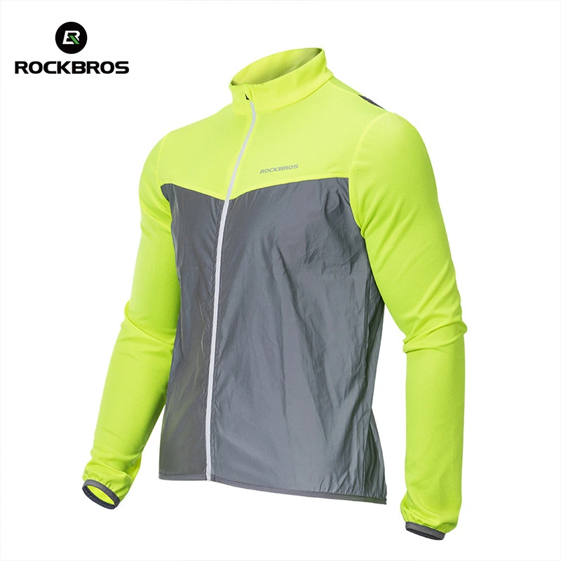 ROCKBROS Chaqueta de ciclismo para hombre y mujer, Jersey transpirable, reflectante, a prueba de para deportes al aire libre|Chaquetas de ciclismo| - AliExpress
