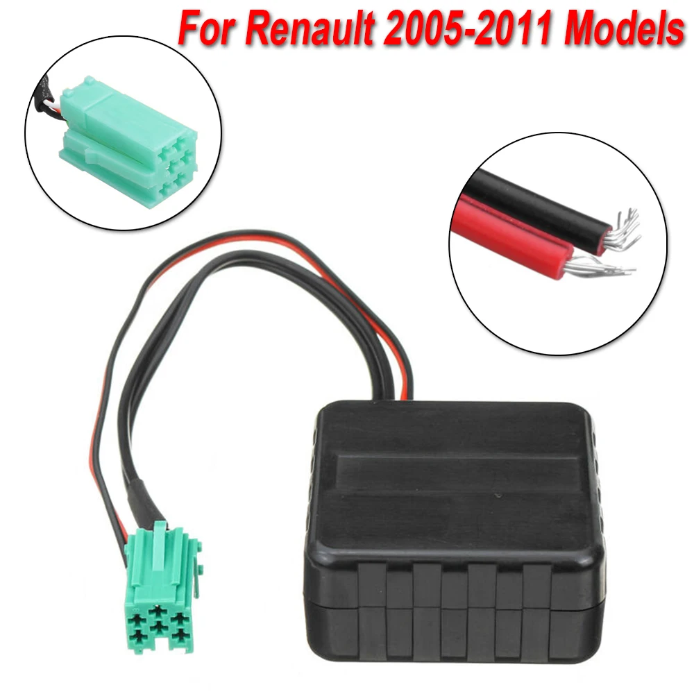 Автомобильный Кабель адаптер Bluetooth AUX для Renault 2005-2011 моделей ABS 20 Гц-20 кГц