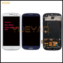 I9300 LCD для SAMSUNG Galaxy S3 i9300i экран дисплея с рамкой Замена для SAMSUNG Galaxy S3 LCD i9301 i9308i i9301i