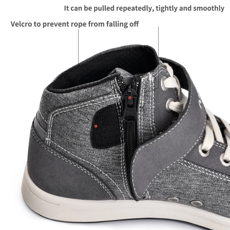 Motorcycle Shoes Motorcycle Rain Boots Motorcycle Boots Boodun Waterproof Motorcyclist Boots Summer Women Motorcycle Shoes Casual Gray Men's Sneakers Microfiber Motorcycle Supplies