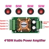 High Power TDA7388 DIY 4*50W Amplifier Automotive Audio 10W~100W Stereo Car 4 Channels Home Theater Digital HiFi AMP 12V 2