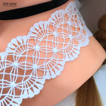 

5yard 5.8cm african Lace fabric ribbon trim DIY wedding decoration skirt clothes accessories Pillow curtains milk geometric