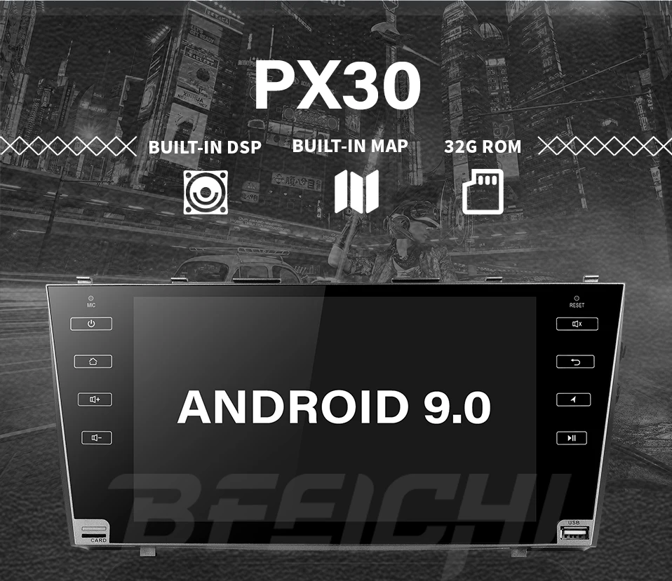 Автомобильный dvd PX30 для Toyota camry 2008-2011 с 1024*600 android 9.0car gps навигация 4g WiFi радио Восьмиядерный автомобильный медиаплеер