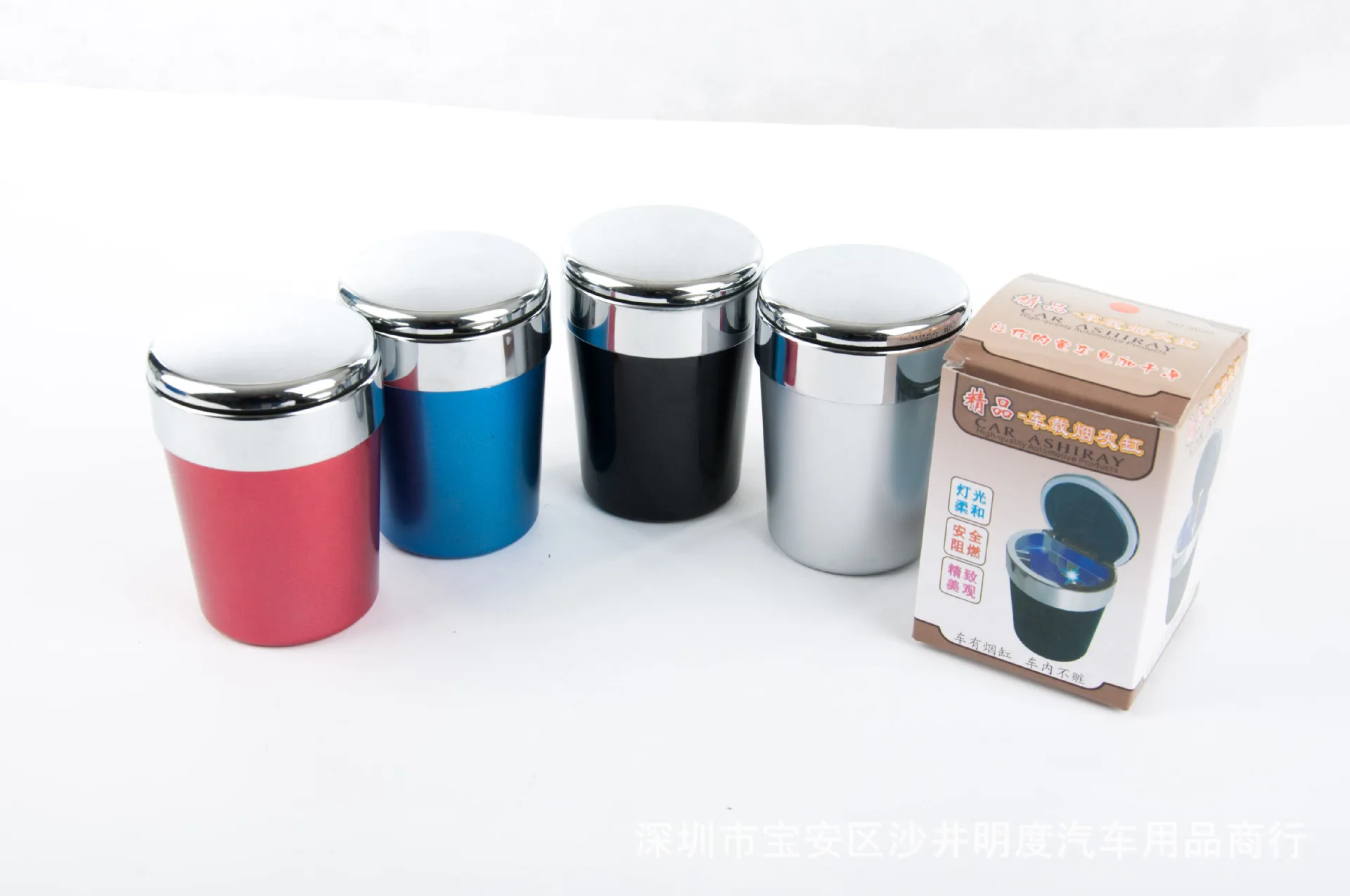 

Car Metal Cover Top Grade Ash Tray Zinc Alloy Car Ashtray LED Car Interior Trim Supplies