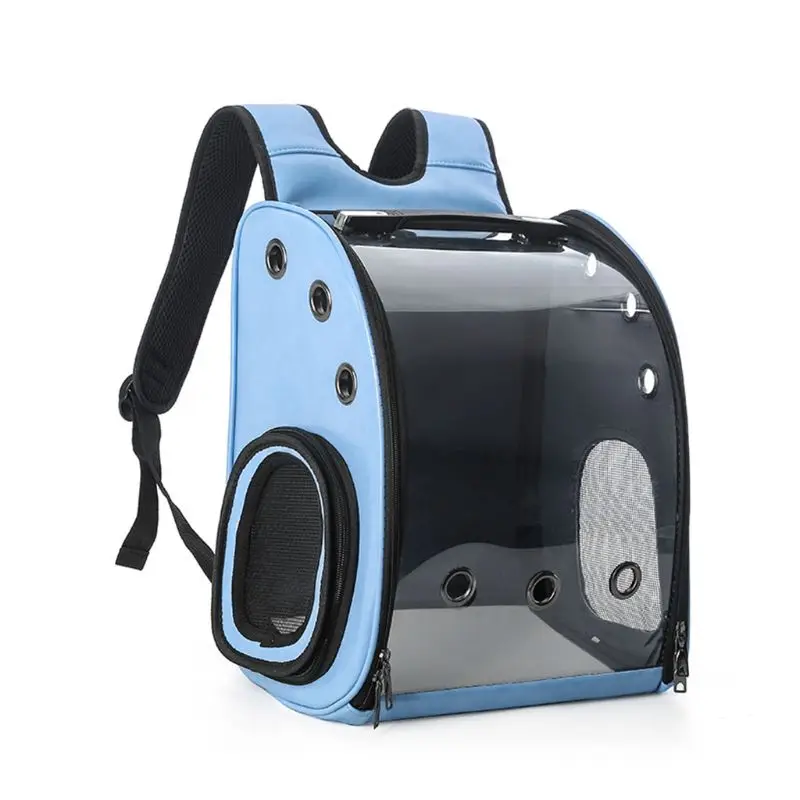 

Portable Transparent Breathable Astronaut Capsule Pet Cat Puppy Travel Backpack with Space Vision Cushion Carrier Bags