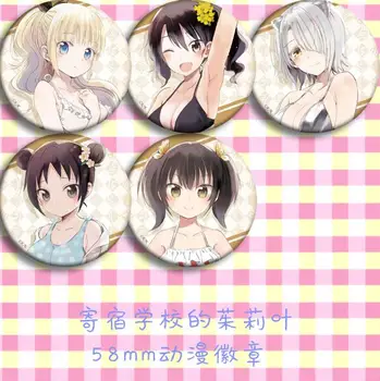 

5pcs/1lot Anime Boarding School Juliet Teria Somali Sieber Figure Badges Round Brooch Pin Gifts Kids Toy
