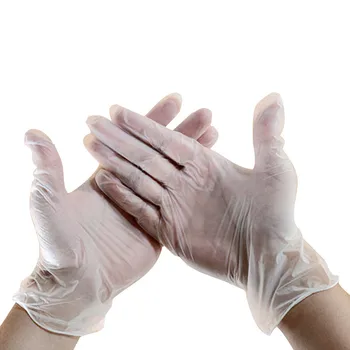 

100Pcs 9 Inch Disposable Transparent PVC Gloves Ultra-thin touch Hospital Home Food Gants De Vaisselle Rekawice Jednorazowe
