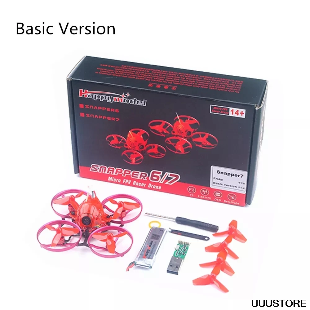Обновленный Happymodel Snapper7 75 мм Crazybee F3 5A ESC 1S FPV гоночный Дрон BNF с камерой 700TVL