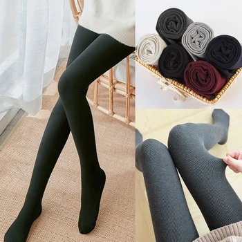 

Women's Tights Pantyhose Autumn Winter Warm Knitted Pantyhose Fashion High Elastic Thick Warm Sexy Tights Stockings for Ladies