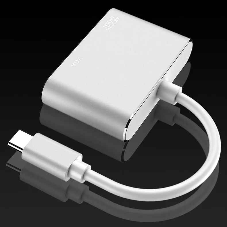 ExplosionTYPE-C к HDMI+ VGA компьютерный монитор кабель Apple конвертер ноутбук док-станция