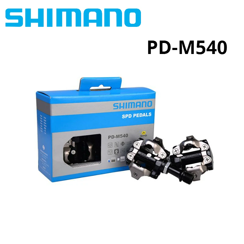 

SHIMANO PD M540 clipless SPD Pedals MTB Bicycle Part Black Cycling Self-Locking Pedal SPD PD-M540 WITH SH51 cleats