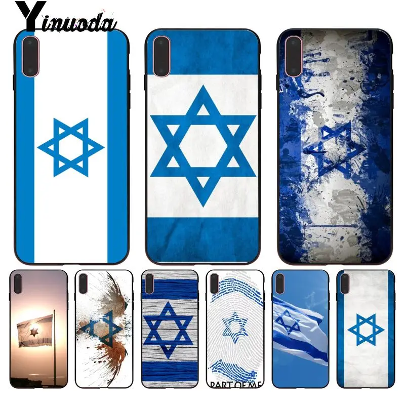 

Yinuoda For iphone 7 XSMAX Case israel flag Country banners Israeli Phone Case for iPhone X 8 7 6 6S Plus X 5 5S SE XR XS XSMAX