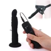 Vibrating Strap-On Dildo Wearable Sex Harness With Realistic Silicone Dildo Rechargeable Pegging Couple Women Lesbian Sex Toys 1