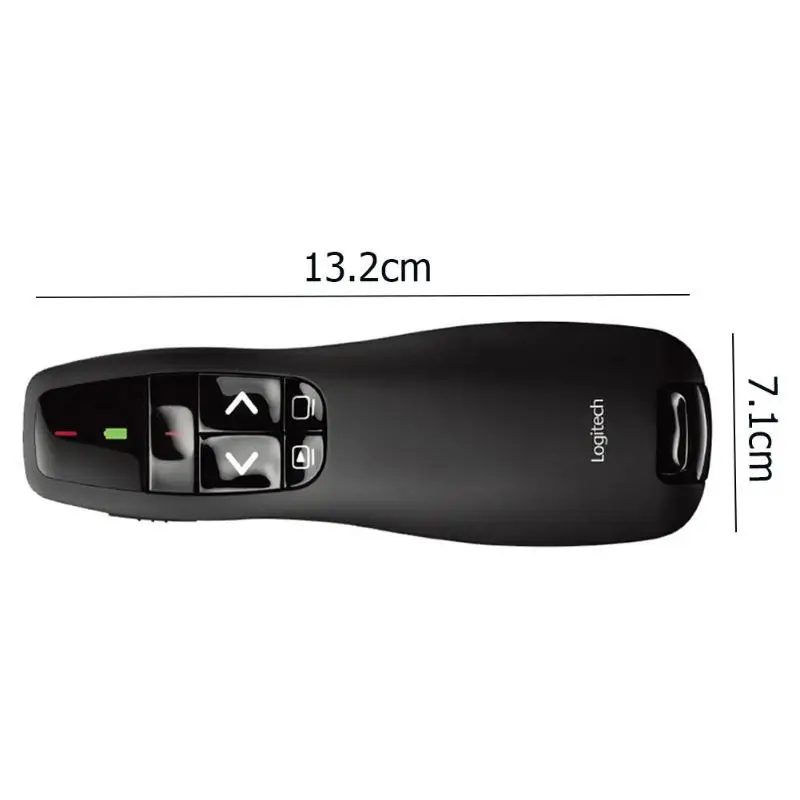 Logitech R400 красный лазерный Беспроводной Ведущий дистанционного Управление ручка Портативный легко работать 15 м Беспроводной расстояние для PPT учитель