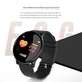 

Intelligent Round Screen Waterproof Bracelet Heart Blood Pressure Oxygen Health Monitoring Sports Step Multi-Function Bracelet