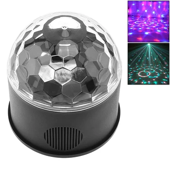 

9W 9 Colors USB 5V LED Magic Ball Projector Stage Lights Strobe Club Effect Lights with Sound Control Fit for Car / KTV / Party