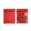 100pcs 3*4cm red Mini Bags Plastic Nuts Coins Packaging Bags Small Plastic Zipper Bag Jewelry Coin Poly Bag 1
