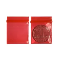 100pcs 3*4cm red Mini Bags Plastic Nuts Coins Packaging Bags Small Plastic Zipper Bag Jewelry Coin Poly Bag 1