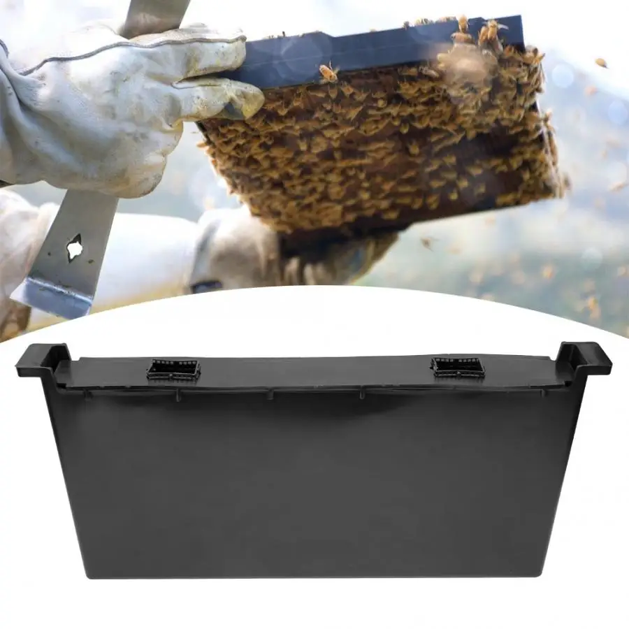Пчеловодство 4л черный пластик внутри Пчеловодство устройство подачи воды Пчеловодство инструменты поставки пчеловодства