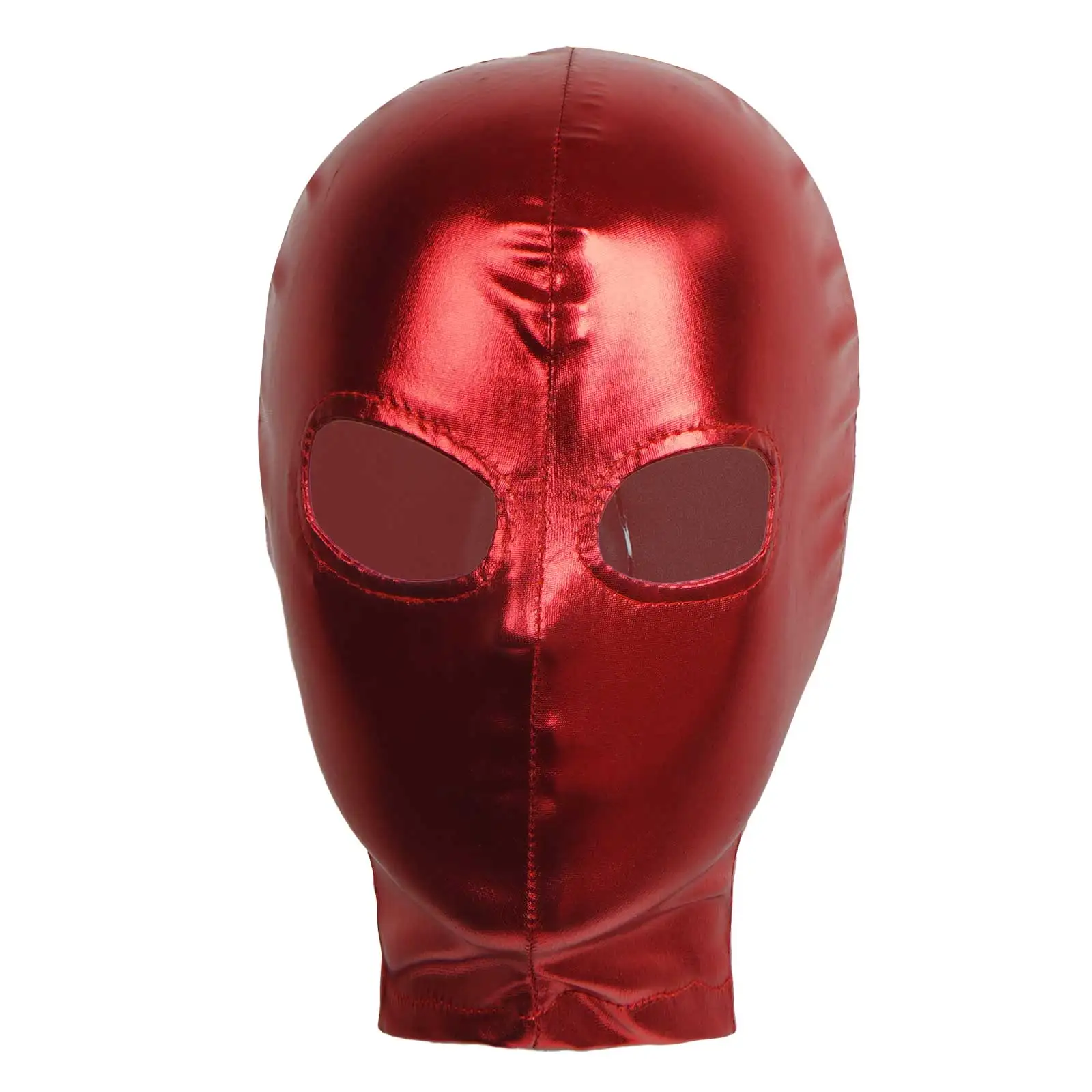 Unisex Latex Mask Sexy Role Play Shiny Metallic Bronzing Open Eyes Mouth  Headgear Full Face Mask Hood Cosplay Sexy Costume Masks - AliExpress