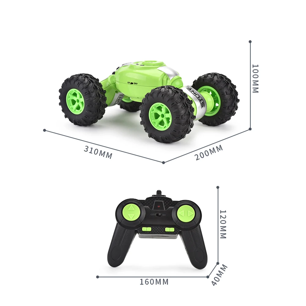2,4G 4WD двусторонний 360 Вращающийся пульт дистанционного управления скручивающий трюк автомобиль детская игрушка