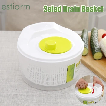 

Vegetables Dryer Salad Spinner Large Capacity Fruit Washing Basket Vegetable Washer Washing Machine Kitchen Drain Basket Bowl