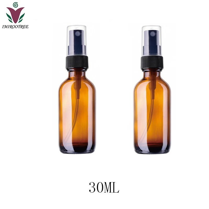 

6 шт., стеклянный распылитель для эфирных масел многоразовый Янтарный, 30 мл, толщиной ароматерапия с парфюмом