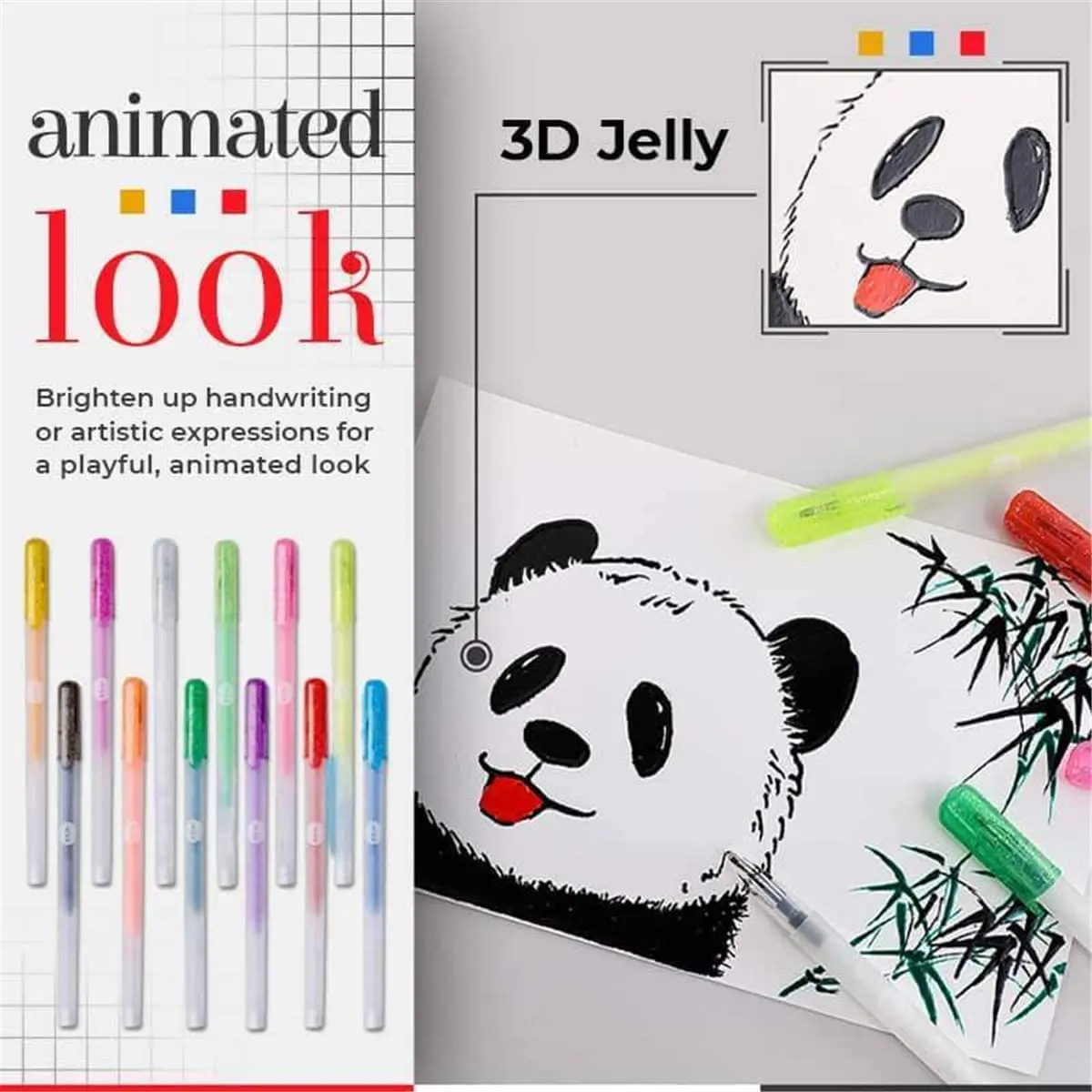 3D Jelly Pens, 8/12 Colors Candy Color Gel Ink Pens, Art Supplies Marker,  Handwriting Pens, Ink Pens for Writing Notes - AliExpress