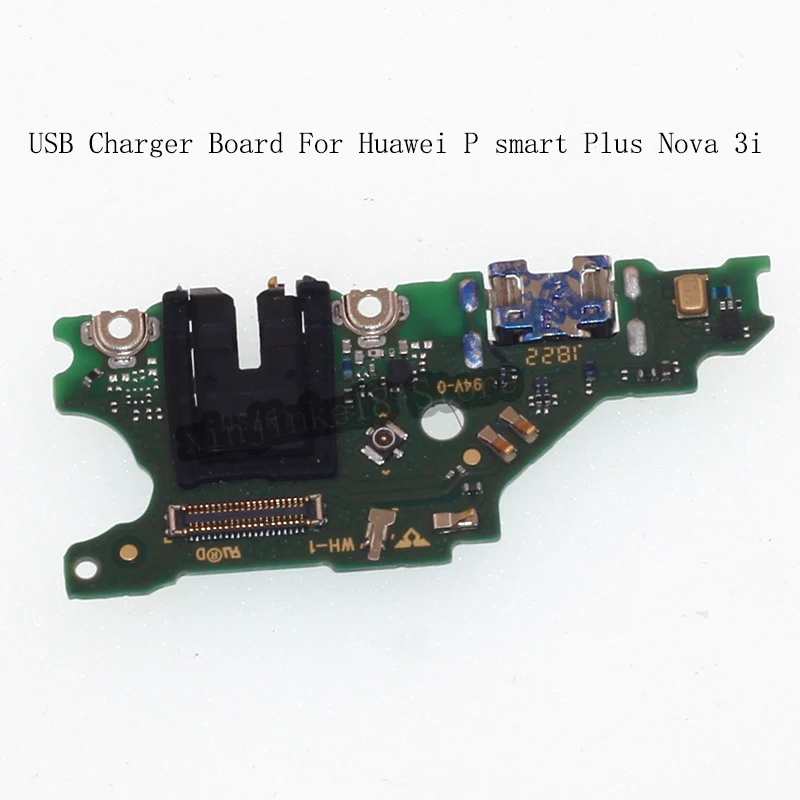 Для Huawei P Smart Plus USB разъем зарядное устройство плата микрофон модуль кабельный для
