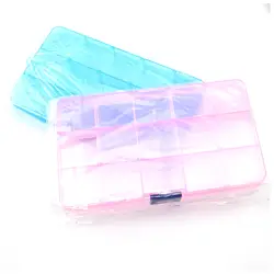15 решетчатая пластиковая коробка для хранения (каждый ID лимит съемки 2 шт) коробка аксессуаров случайный цвет волос