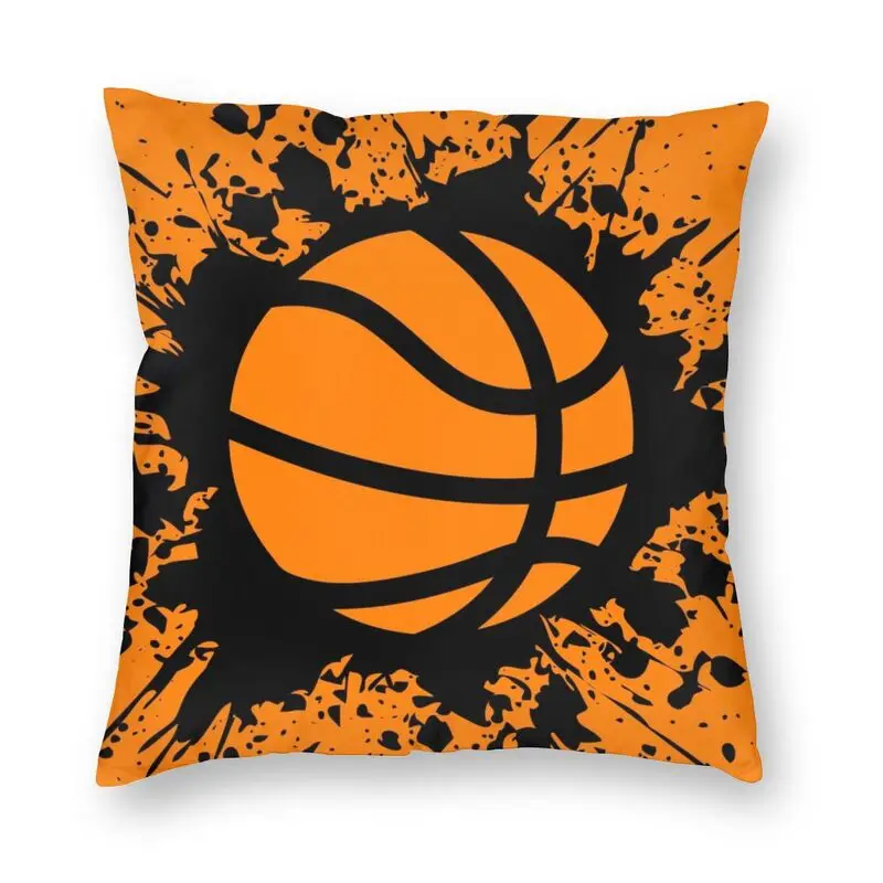 

Basketball Splat Cushion Cover Two Side Printing Throw Pillow Case for Living Room Custom Pillowcase Decoration