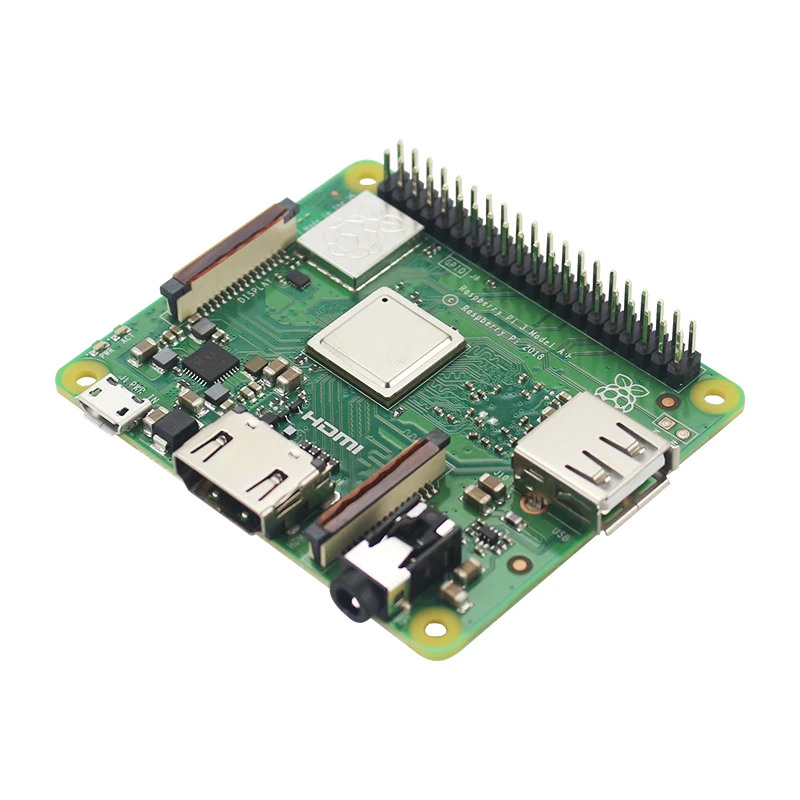 Raspberry Pi 3 Модель B+ 1,4 ГГц 64 бит 4 ядра Процессор 2,4 ГГц и 5 ГГц Беспроводной LAN Bluetooth 4,2/BLE 512MB LPDDR2 SDRAM(синхронное динамическое ОЗУ