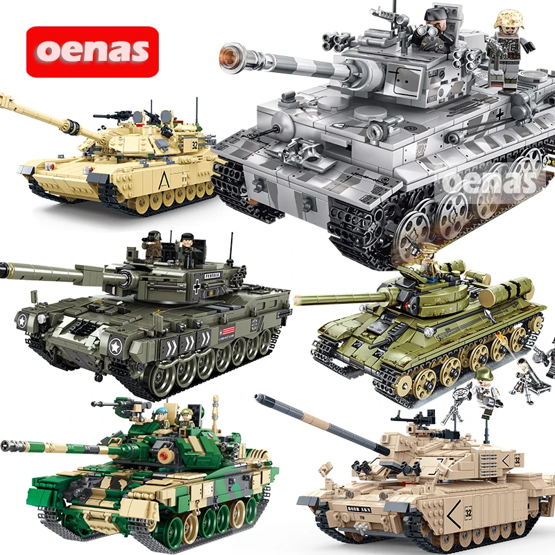 Cena Bitwa wojskowa Loepard 2 II typ 99 T90 T34 główny czołg Model DIY kompatybilny Legoed montaż klocki budowlane dla dzieci zabawki prezent