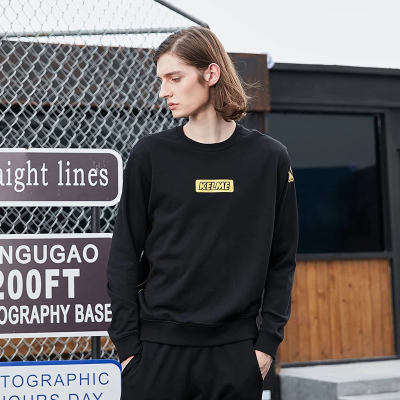 Мужская толстовка с круглым вырезом KELME Весенняя Повседневная Толстовка