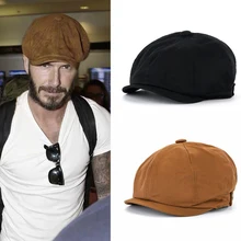 Casquette Всесезонная хлопковая черная Мужская кепка для газетчика мужской берет для мужчин и женщин ретро Англия козырек бейсболка BLM56