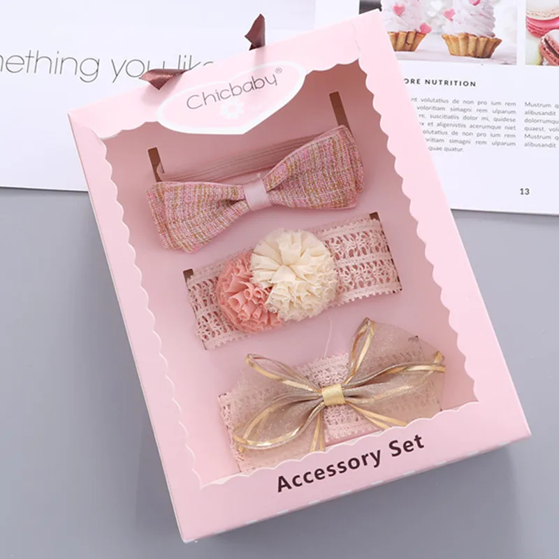 

Newborn Baby Head Flower Headdress Hair Band Full Moon Gift Baby Girls Protection Halogen Door Cute Princess Korean Children Hai