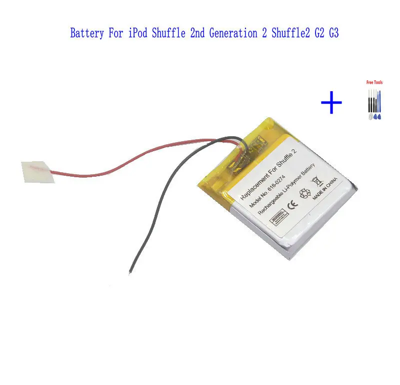1xReplacement61602746160278BatteryForiPodShuffle2Generation