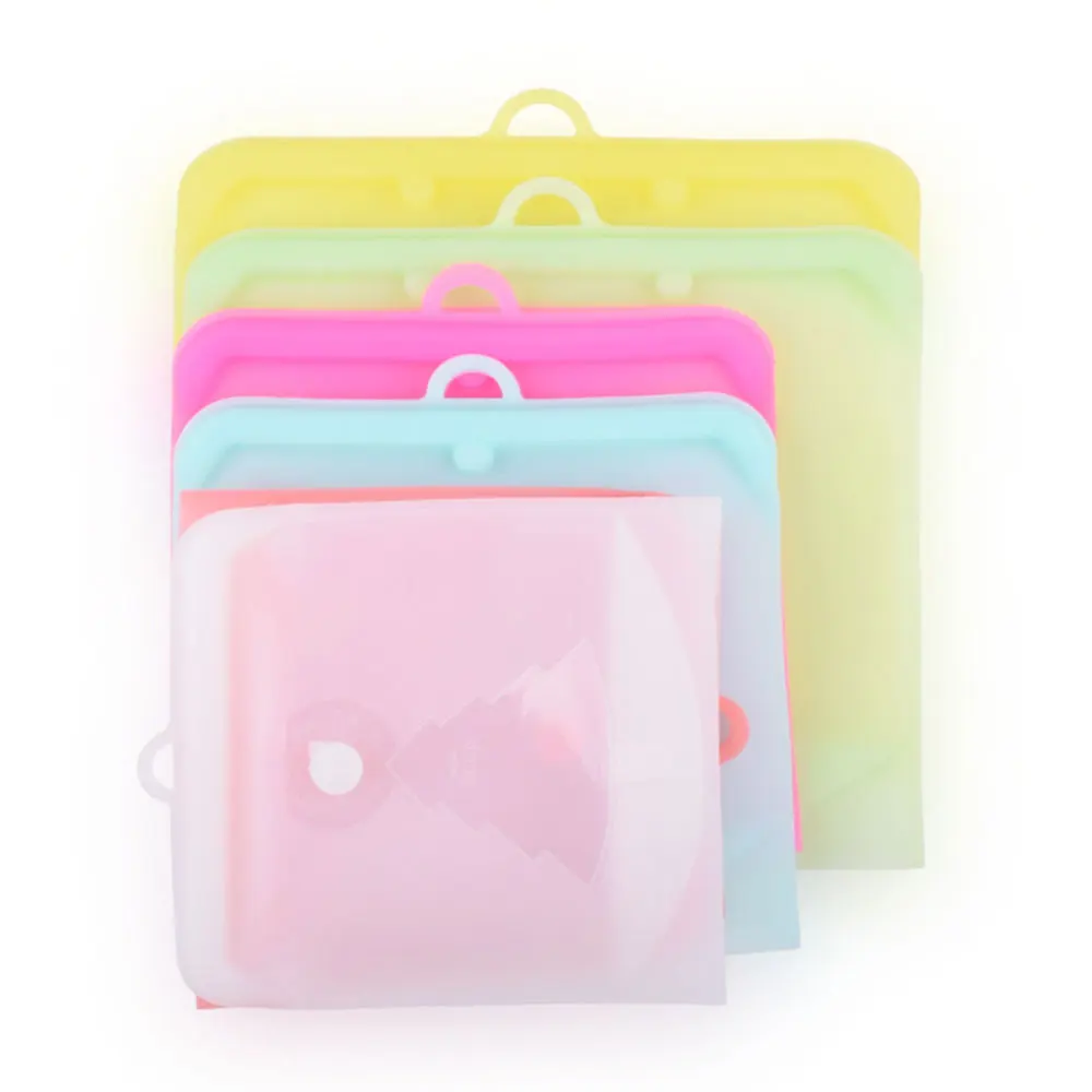 1 шт. силиконовый мешок для пищевых продуктов закусок с нулевым ЗИП-боком